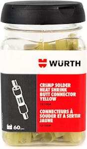 LTD TIME-CRIMP SOLDER HS BUTT CON YEL JAR