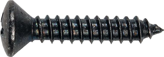 4.2X25 SMS (TAPPING) SCREW OVAL PH BLK DIN7983