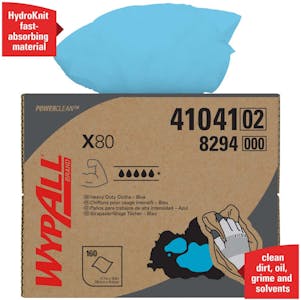 WypAll X80 Heavy Duty Cloths - 160 cloths/brag box