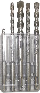 HAMMER DRILL BIT PLUS KIT 3/16 TO 1/2 (5 DR BITS)