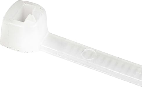 WIRE TIE PLST PREMIUM WHITE 0.10"X4"