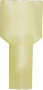 FULLY INS. MALE SPADE 1/4" YEL FITS 555.9532