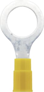 10-12 RING TERM YELLOW 1/2" HOLE
