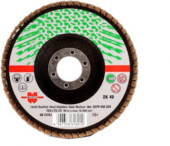 FLAP DISC ZIRC FBRGLS BK TYPE 29 4-1/2" 80G