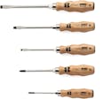 Wooden Handle Phillips and Slotted Screwdriver Set