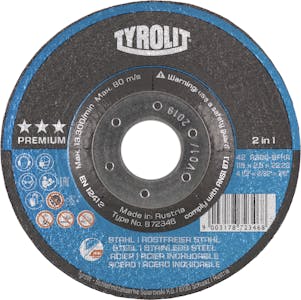 2 IN 1 CUTTING DISC FL S/SS 7" X .060" X 7/8"