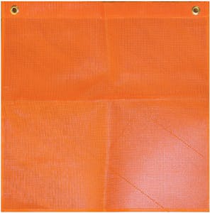 18" X 18" FLUORESCENT MESH SAFETY FLAG