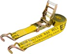 Ratchet Strap with Double J-Hooks 2 in x 15 ft