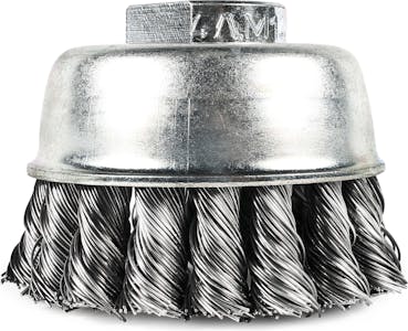 BRAIDED POT BRUSH  70MM STEEL M14