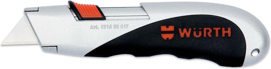 SAFETY KNIFE WITH SELF RETRACTING BLADE