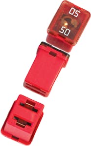 PAL FUSE LOW PROFILE JCASE 50AMP RED