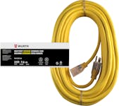 12/3 SJTW Yellow Outdoor Extension Cord  Lighted End 25'