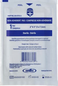 Non-Adherent Pad Sterile 5cm x 7.5cm - 10/pk