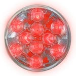 ROUND STOP/TURN TAIL LIGHT 10 DIODE CLEAR RED
