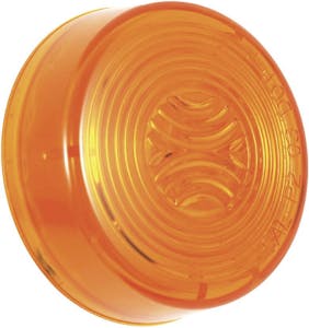 INCANDESCENT ROUND SEALED LAMP 2.5" AMBER