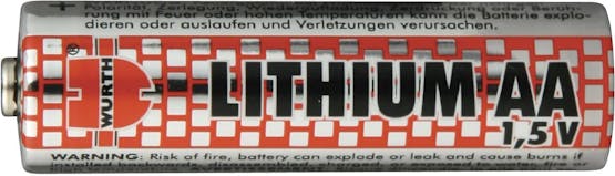 BATTERY SIZE AA LITHIUM