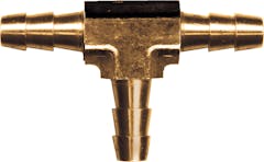 123-4 BRASS TEE ALL ENDS 1/4 HOSE ID
