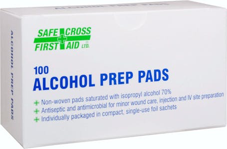 ALCOHOL ANTISEPTIC SWABS/PADS 100/BOX