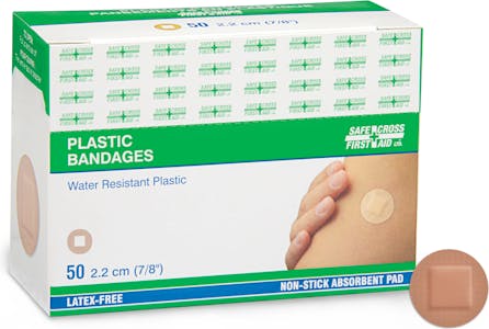 PLASTIC ADHESIVE SHEER SPOTS 7/8" ROUND - 100/BX