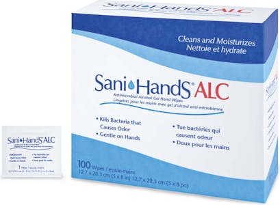 HAND CLEANSING TOWELETTES ANTIMICROBIAL 100/BOX