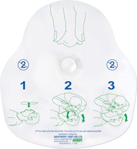 CPR FACE SHIELD W/ ONE-WAY FILTERED VALVE