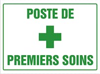 FIRST AID STATION SIGN - FRENCH