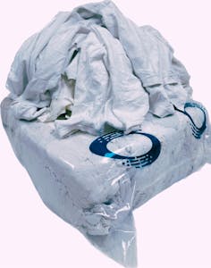 SELECT WHITE COTTON RAGS - 25LB BALE