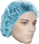 DISPOSABLE BOUFFANT CAPS/HAIR NET BLUE 24" 100PCS