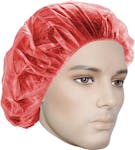 DISPOSABLE BOUFFANT CAPS/HAIR NET RED 21" 1000PCS