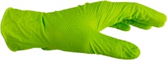 PREMIUM WEIGHT TEXTURE GREEN NITRILE GLOVES M