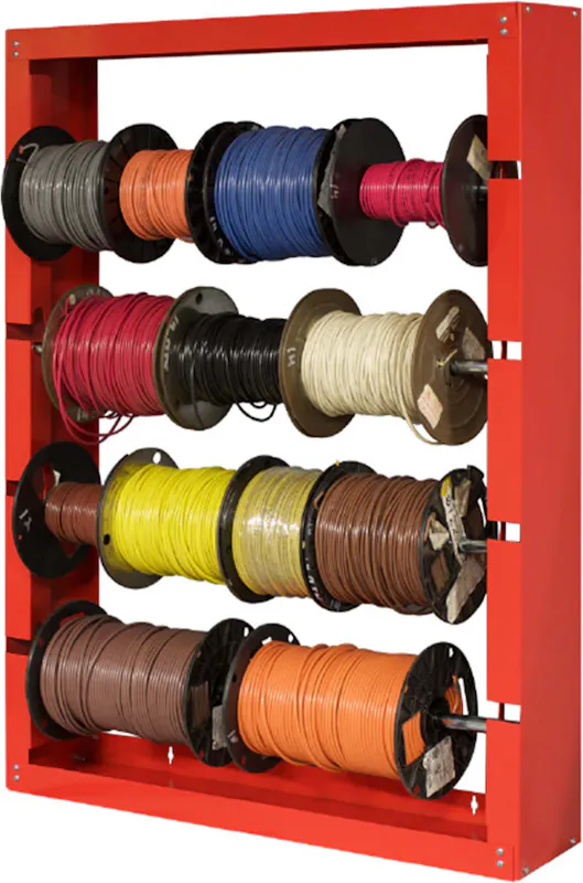 DOMESTIC WIRE RACK 4 ROLL/RED (0966810102) 955.901