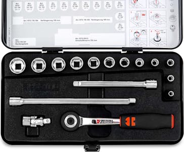 "1/4"" socket wrench assortment 16 pieces"