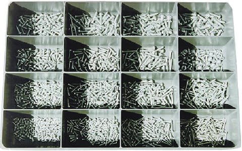 ASST. SHEET METAL SCREW DIN7981 PAN PH ZN 1210 PCS