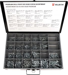 PREMIUM DRILL POINT HEX HEAD SCREW ASST 525PCS