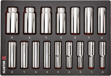 1/2 inch socket wrench assortment-long-16pc
