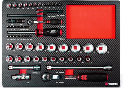 System assortment 8.4.1- socket wrench 1/4 + 1/2 inch 56pcs