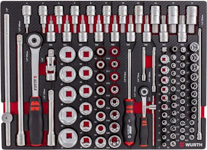 Sys asst. 8.4.1- socket wrench 1/4+1/2 inch 108pc