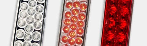 Oval LED Stop/Turn Tail Lights