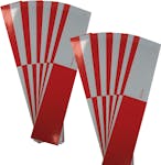 2" Conspicuity Tape (Red/Silver) - Strips