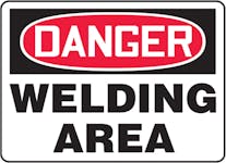"Welding Area" Sign