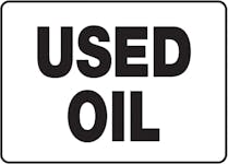 "Used Oil" Sign