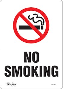 "No Smoking" Sign