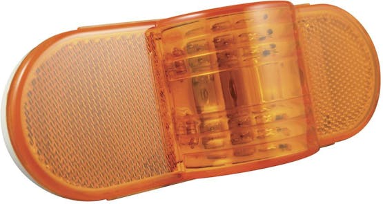 MID TURN LAMP 6-1/2" AMBER 9 DIODE