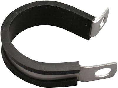 3/4" 304 SS CLAMP/ VULC RUBBER INSERT 1/4" HOLE