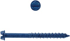 1/4 X 1-3/4 SLOTTED HEX HD CNCRT SCREW, BLUE 100PK