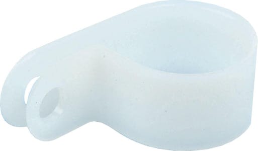 3/8" WIRE LOOM CLIP PLASTIC MOUNT HOLE #10 (4.8)